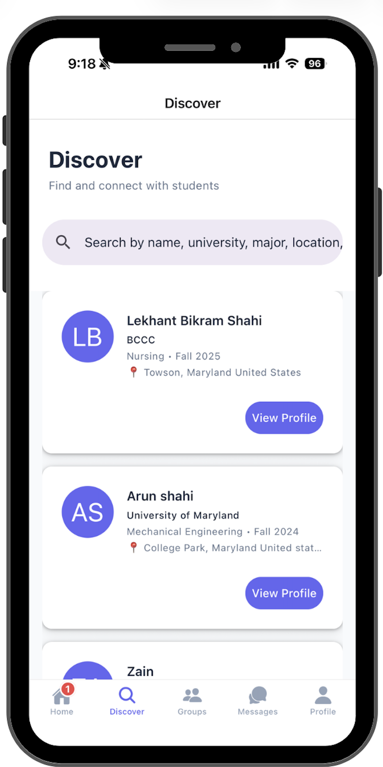 Discover – Explore new connections